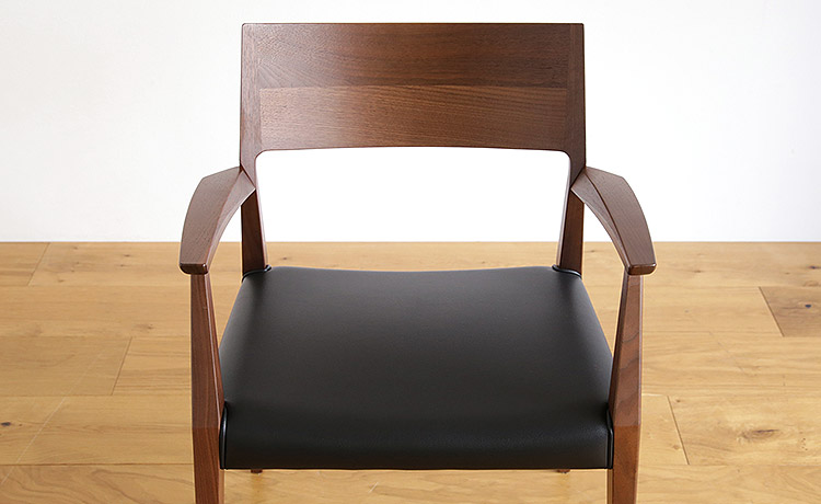 展示品・アウトレット】 日進木工 ダイニングチェア 2脚セット アーム