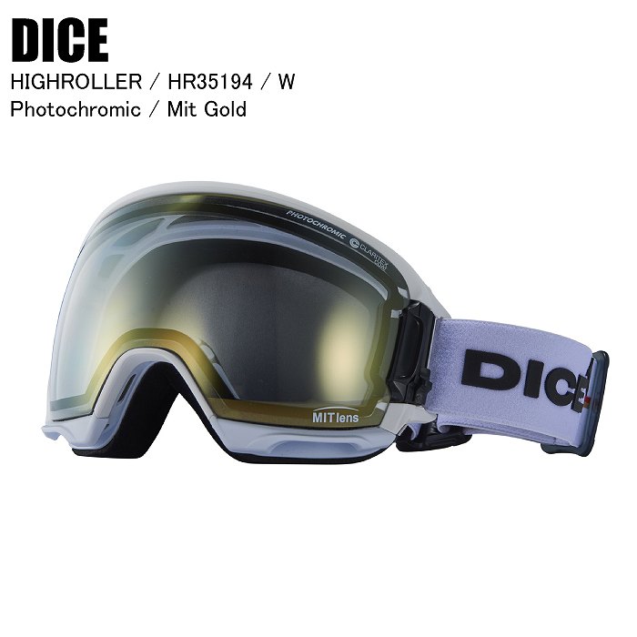 DICE ダイス HIGHROLLER ハイローラー W HR35194 DICEゴーグル ダイス