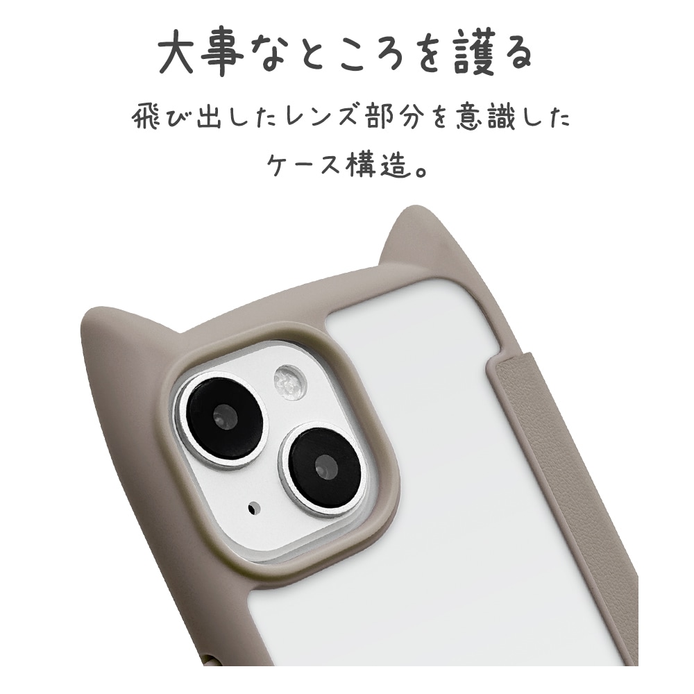 iPhone15 14 13 ケース カバー 手帳型 ハイブリッド フタ付き背面