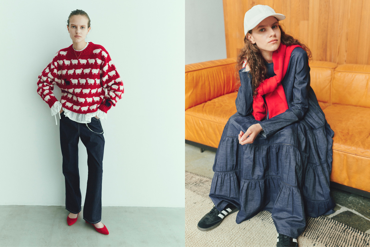 3ブランドに別注したRHC Ron Hermanのデニムで、表情豊かな秋の