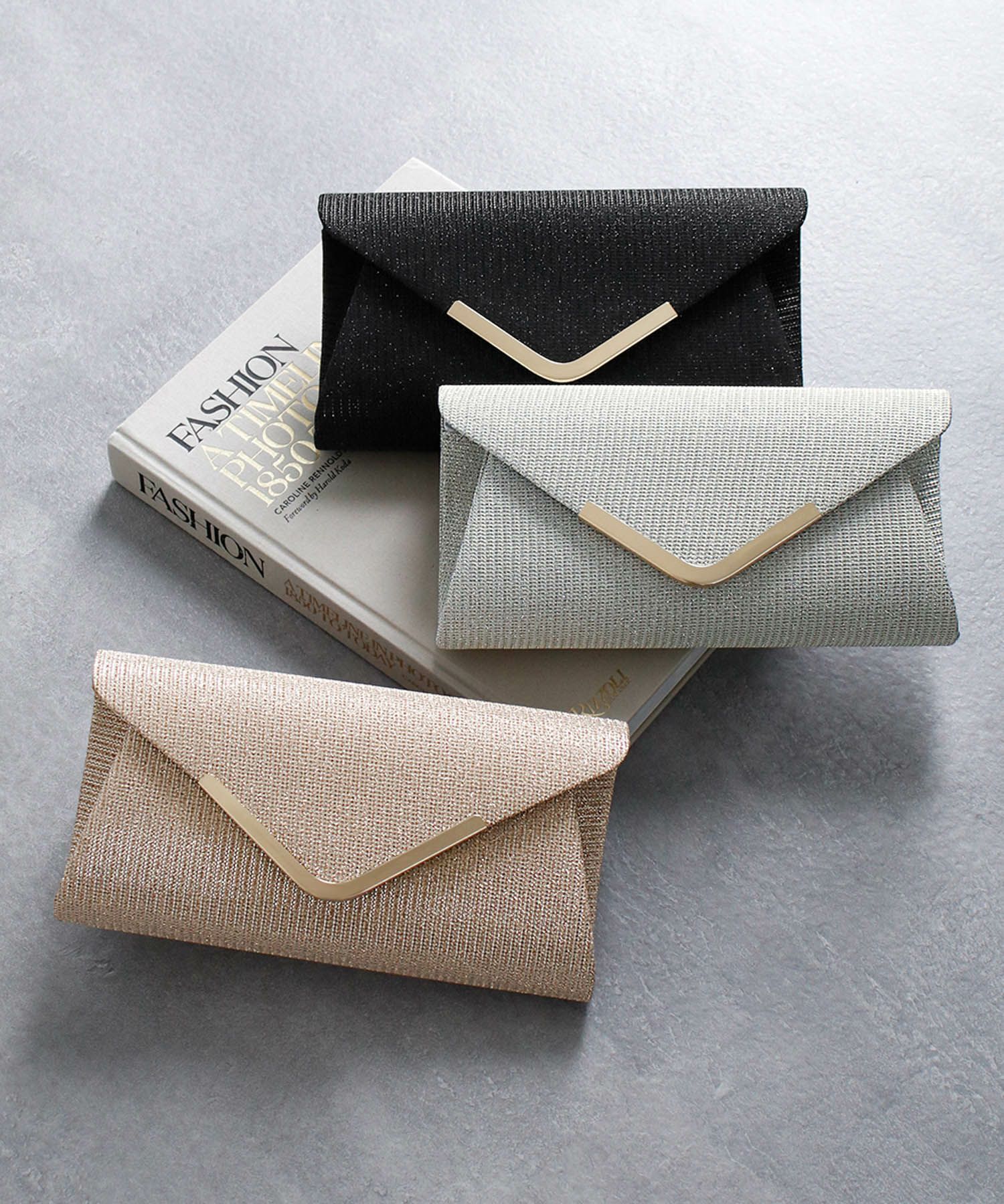 結婚式・お呼ばれ対応 | グリッタークラッチバッグ - パーティードレス