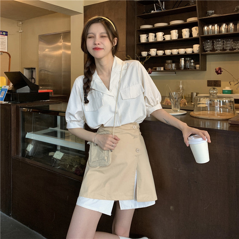 シャツワンピース&レイヤードスカートSET – GIRLS CRUSH