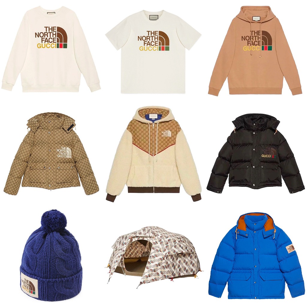 GUCCI × THE NORTH FACE のコラボアイテムが1/6から国内発売予定【商品