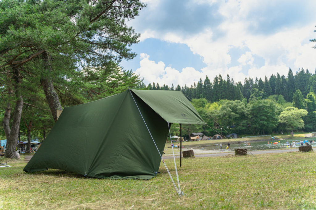 クイックキャンプ スクリーンタープ 軍幕カラー カーキ 廃盤品