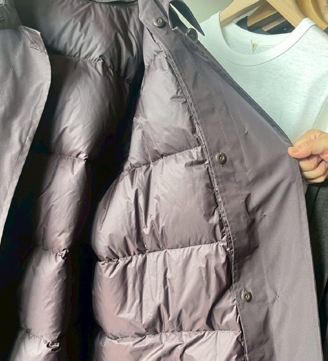 画像一覧）1枚で秋・冬・春OK！無印良品「MUJI Labo」のダウンライナー