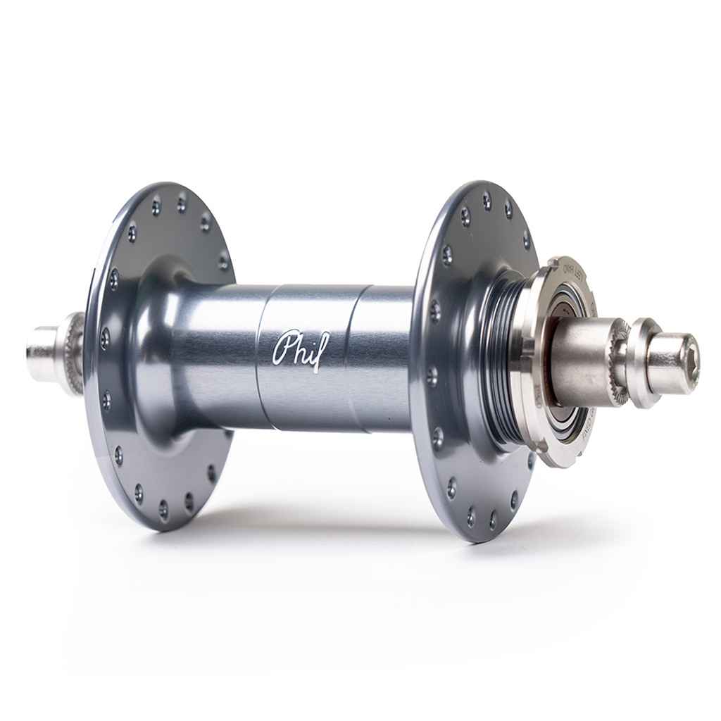 PHILWOOD* high flange track hub rear (gunmetal/single cog) - BLUE