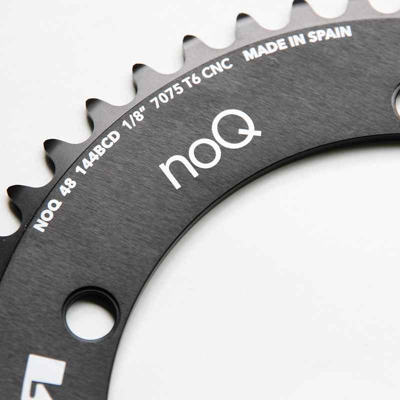ROTOR* no-q aero track chainring (black) - BLUE LUG GLOBAL ONLINE