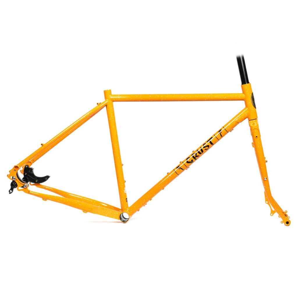 CRUST BIKES* evasion frame (orange speckle) - BLUE LUG GLOBAL