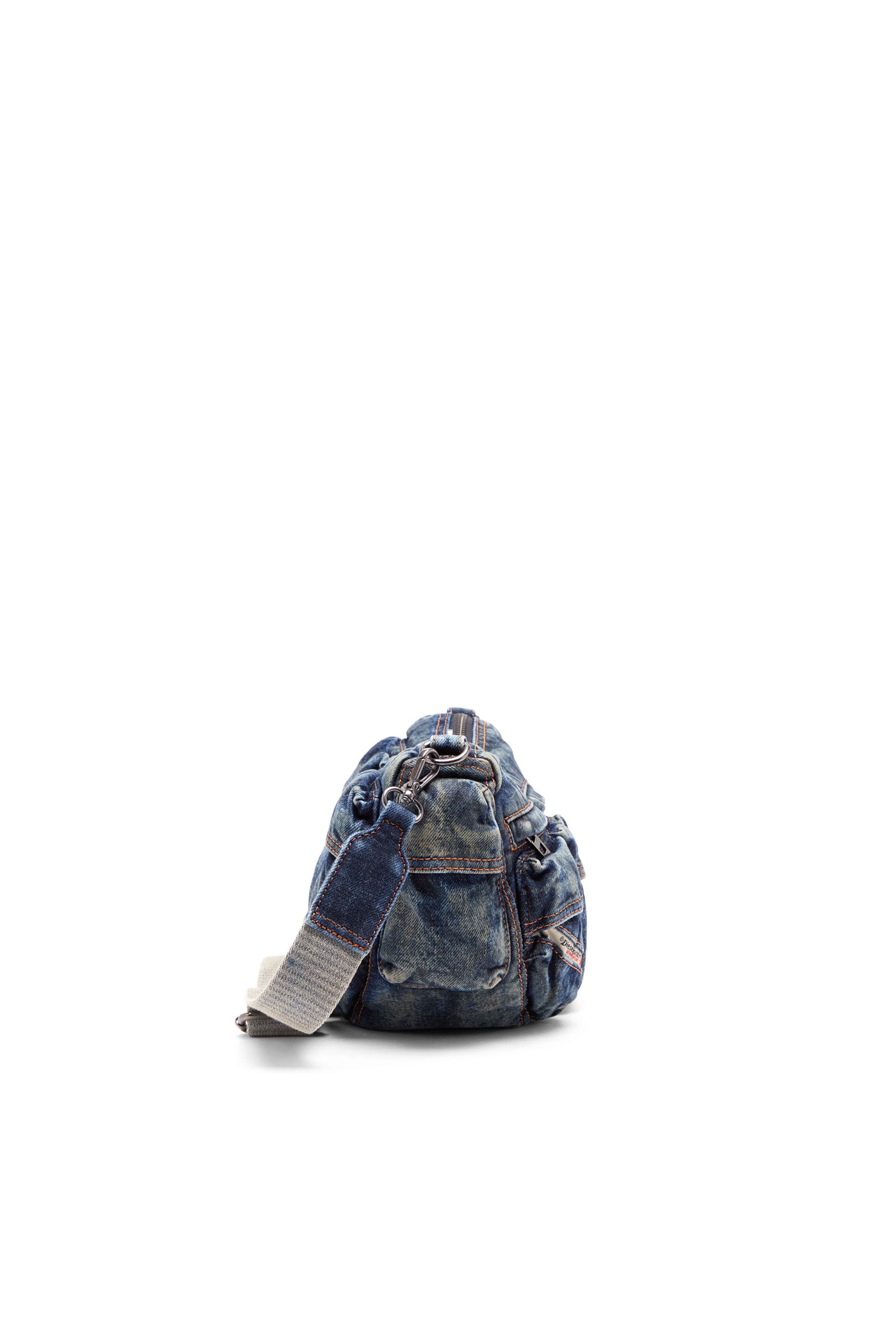 Travel 3000 Shoulder Bag X - Multipocket slouchy bag in Denim | Diesel