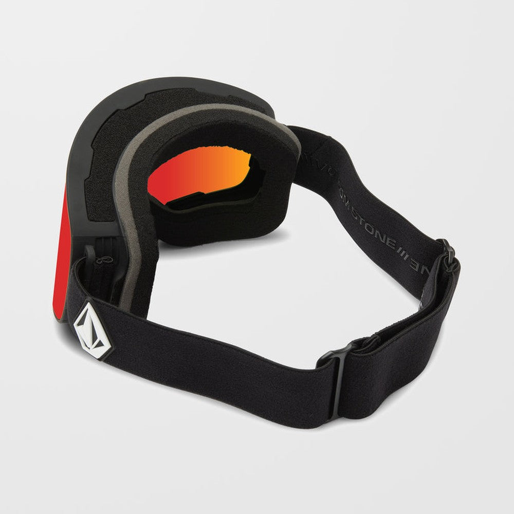 Volcom Odyssey Goggle Matte Black/ Red Chrome (+Bonus Lens - Yellow) -