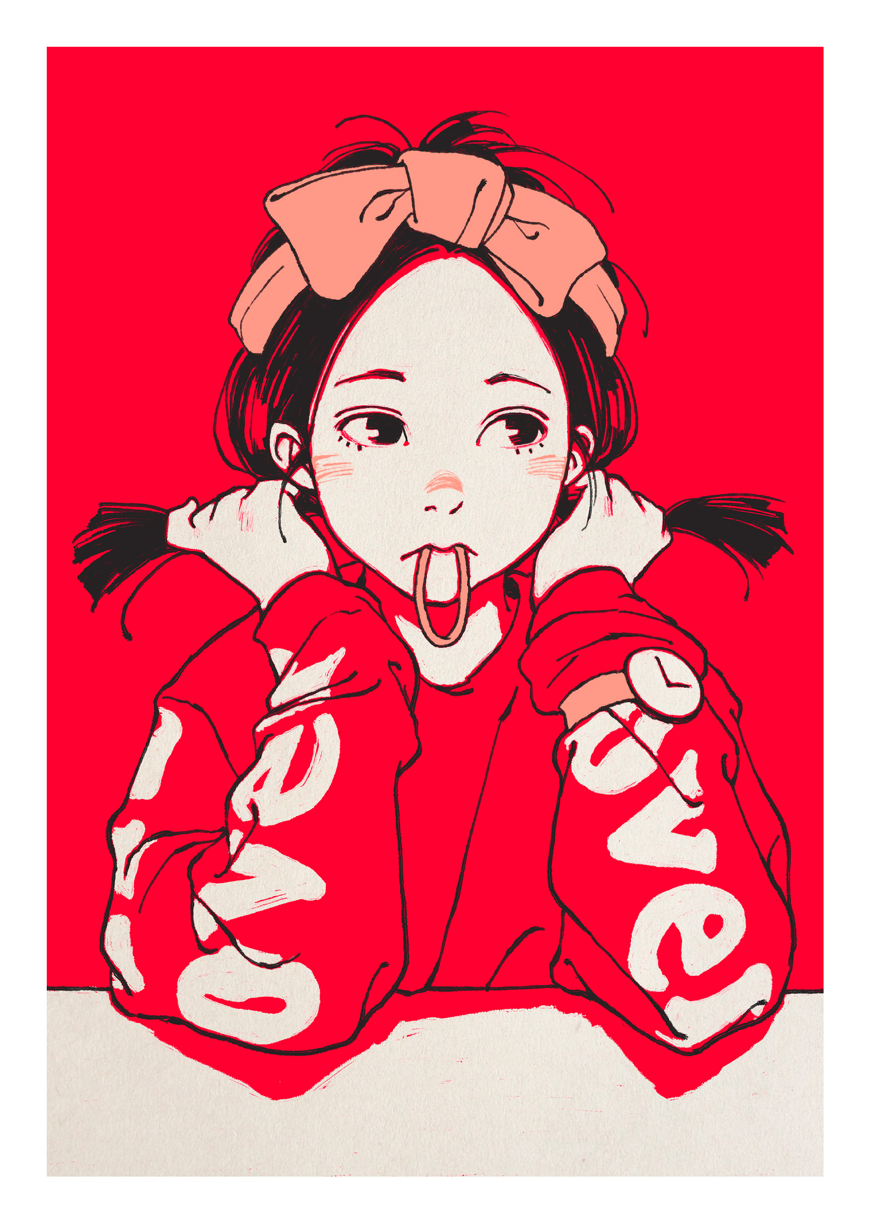 古塔つみ×over printのシルクスクリーン作品によるアート展示会を原宿