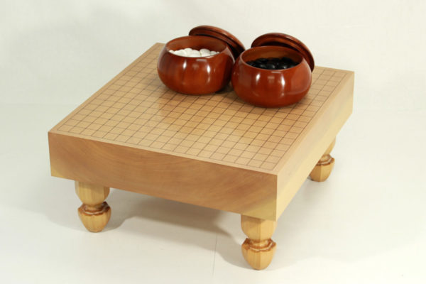 囲碁セット足付碁盤へそ有木裏特大碁笥桐箱蛤碁石35号桐箱