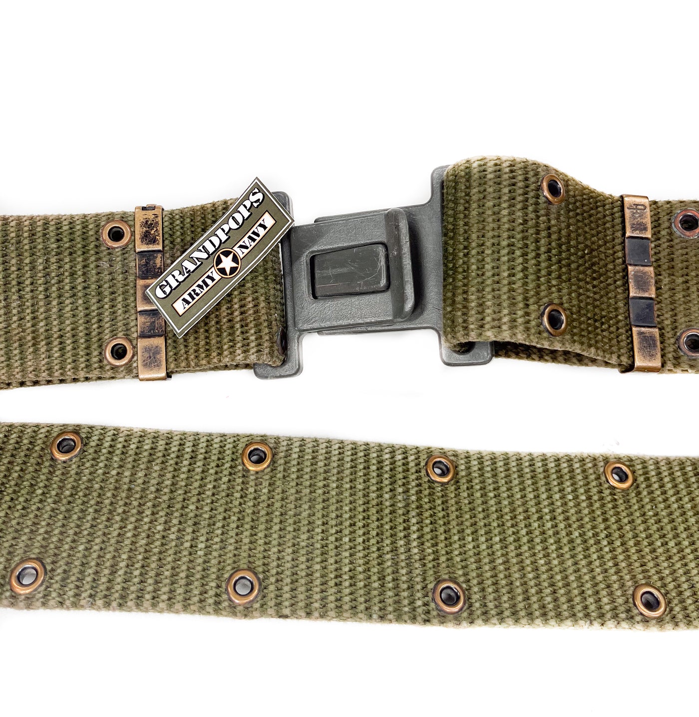 U.S. Military O.D. Green Pistol Belt w/ LC-2 Plastic Slide Buckle
