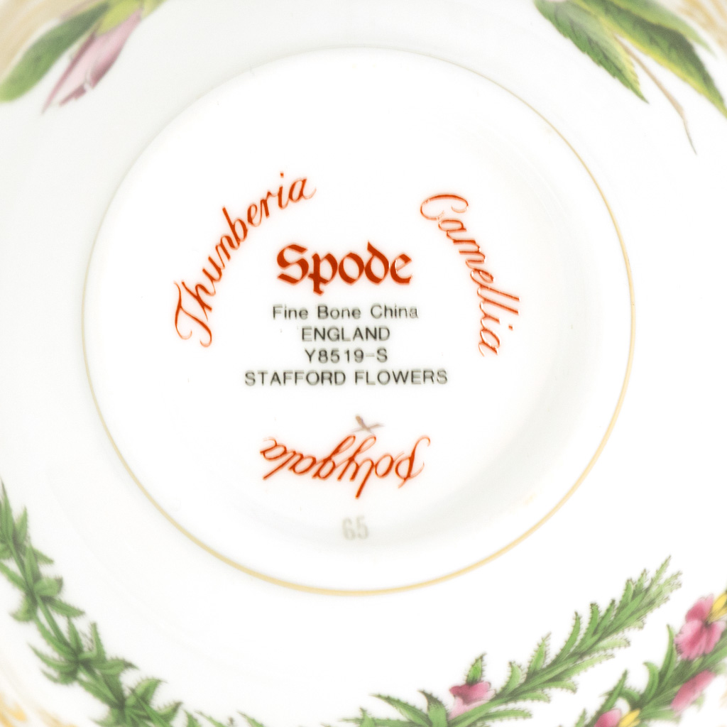 61 Piece SPODE Stafford Flower China | Grandview Mercantile