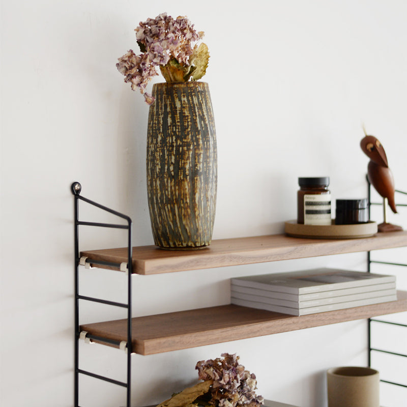 日本代理店】String Pocket スウェーデン製 ウォルナット / ブラック