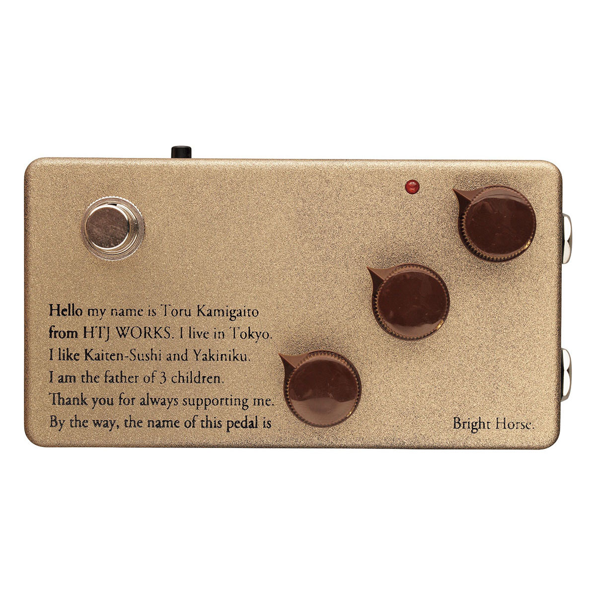 HTJ-WORKS／Bright Horse Aged Gold〜徹底試奏！ ケンタウルス系ペダル