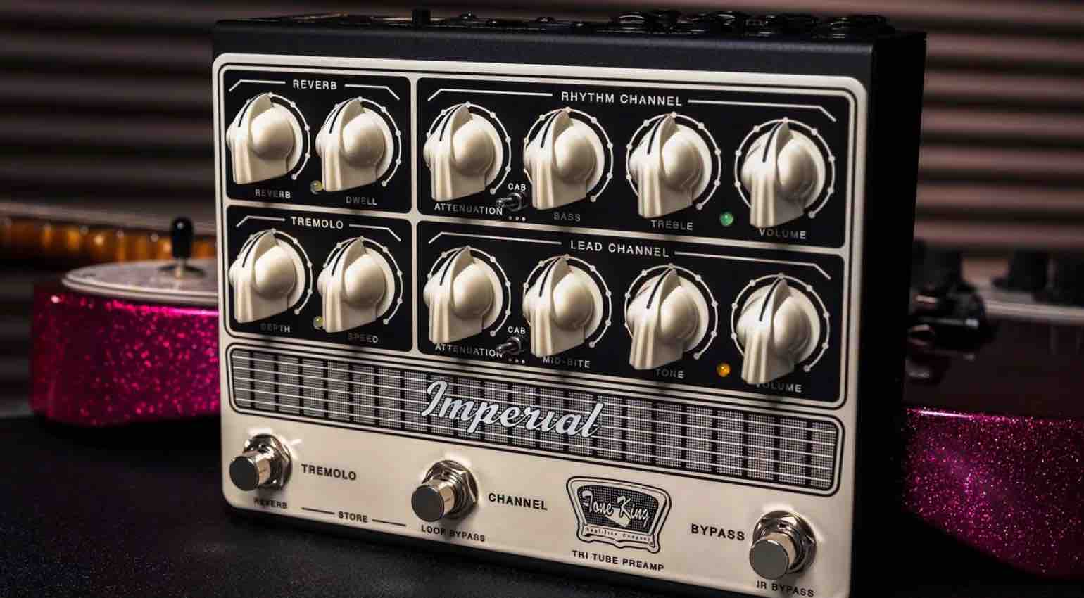 Tone King Imperial Tube Preamp Pedal With Tube-Driven Tremolo And