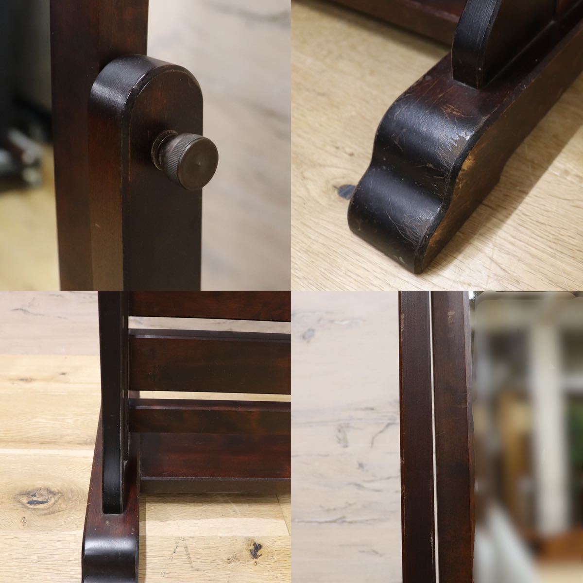 GMFK568○北海道民芸家具 姿見 全身鏡 スタンドミラー ウォールミラー