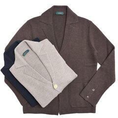 SALE】GRAN SASSO（グランサッソ）8ゲージウールソリッドニット