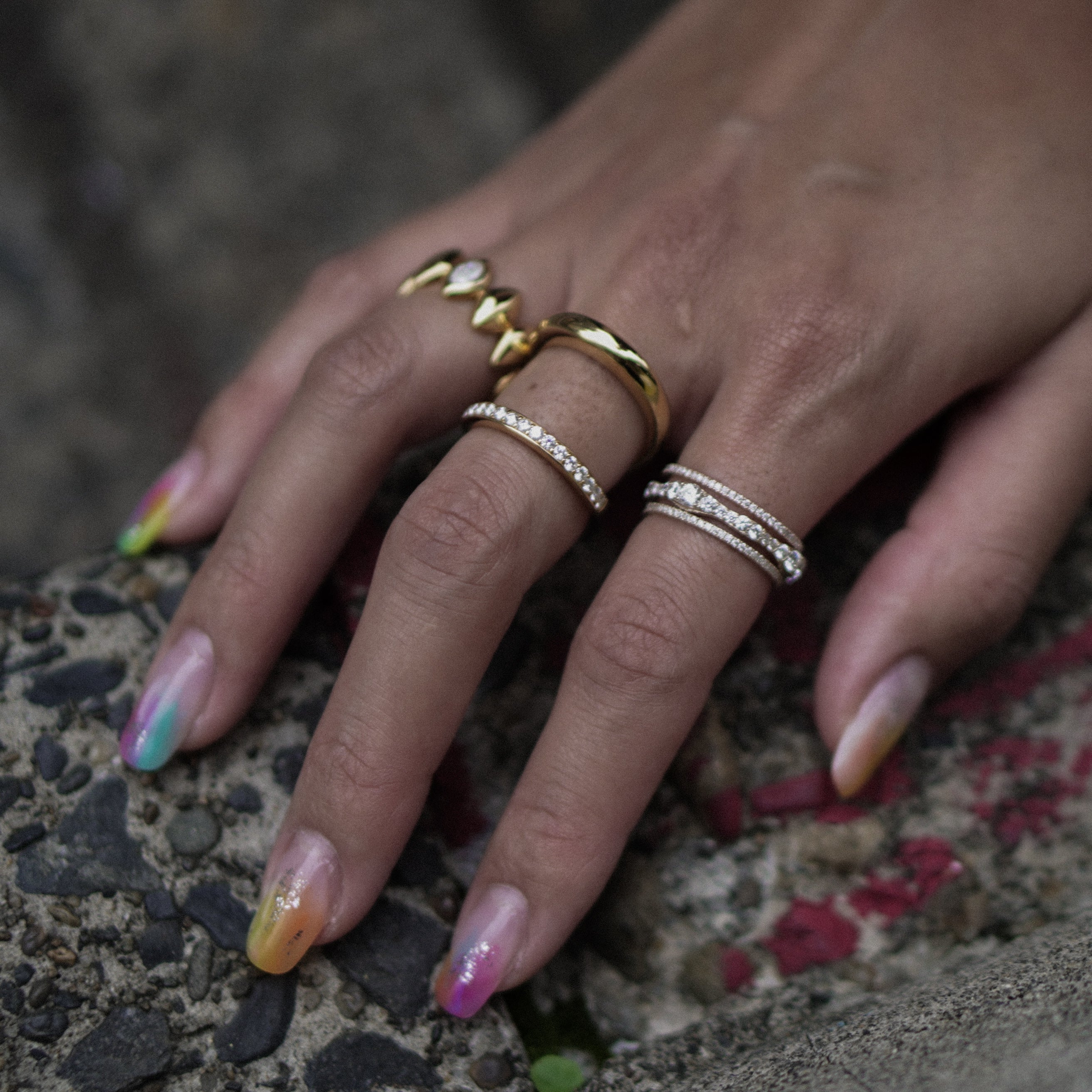 DOUBLE STRING MOISSANITE RING – GYPPHY