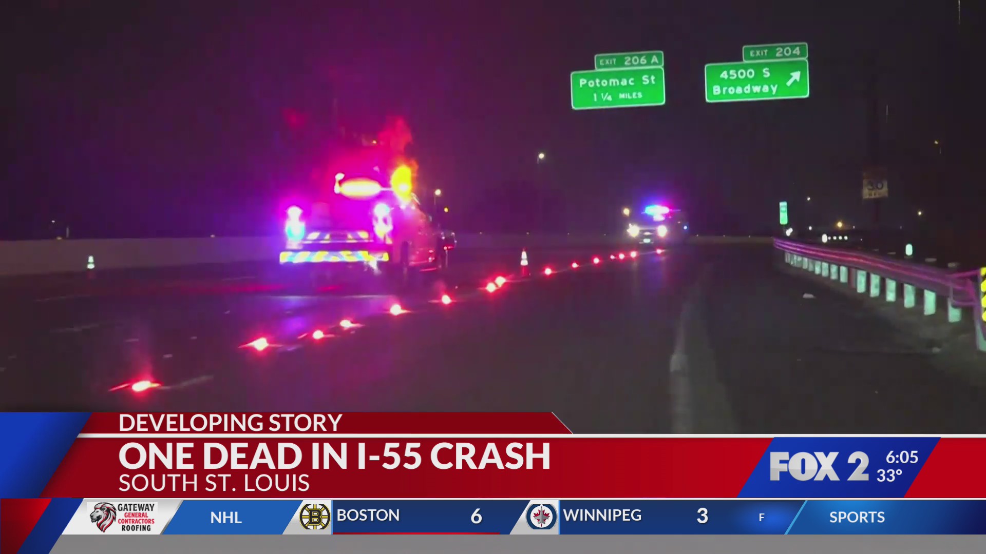One dead, several injured on I-55 in south St. Louis crash – FOX 2