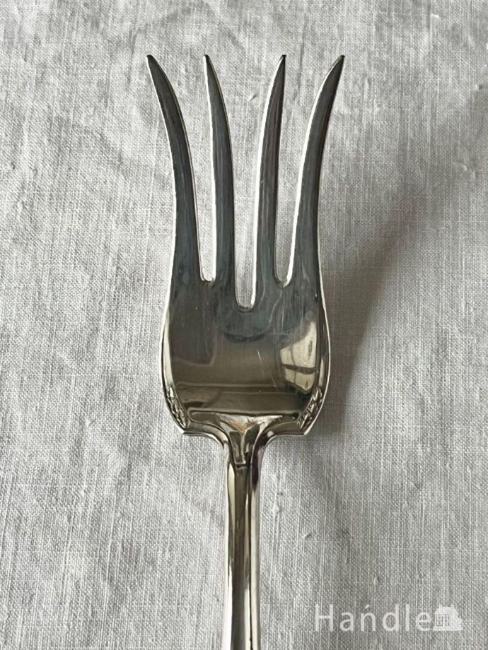 アンティークのシルバーカトラリー、シルバープレートのサーバー