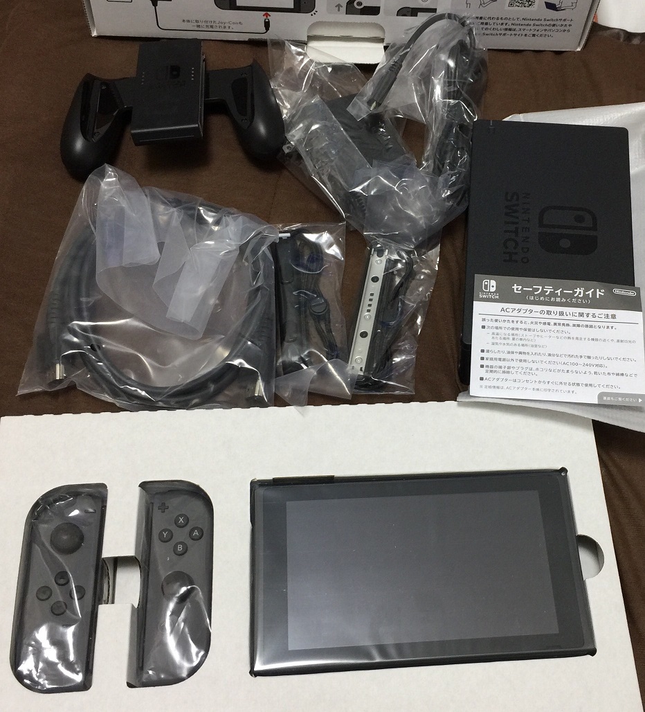 NintendoSwitchの付属品確認 | オオサカハイカラニュース！