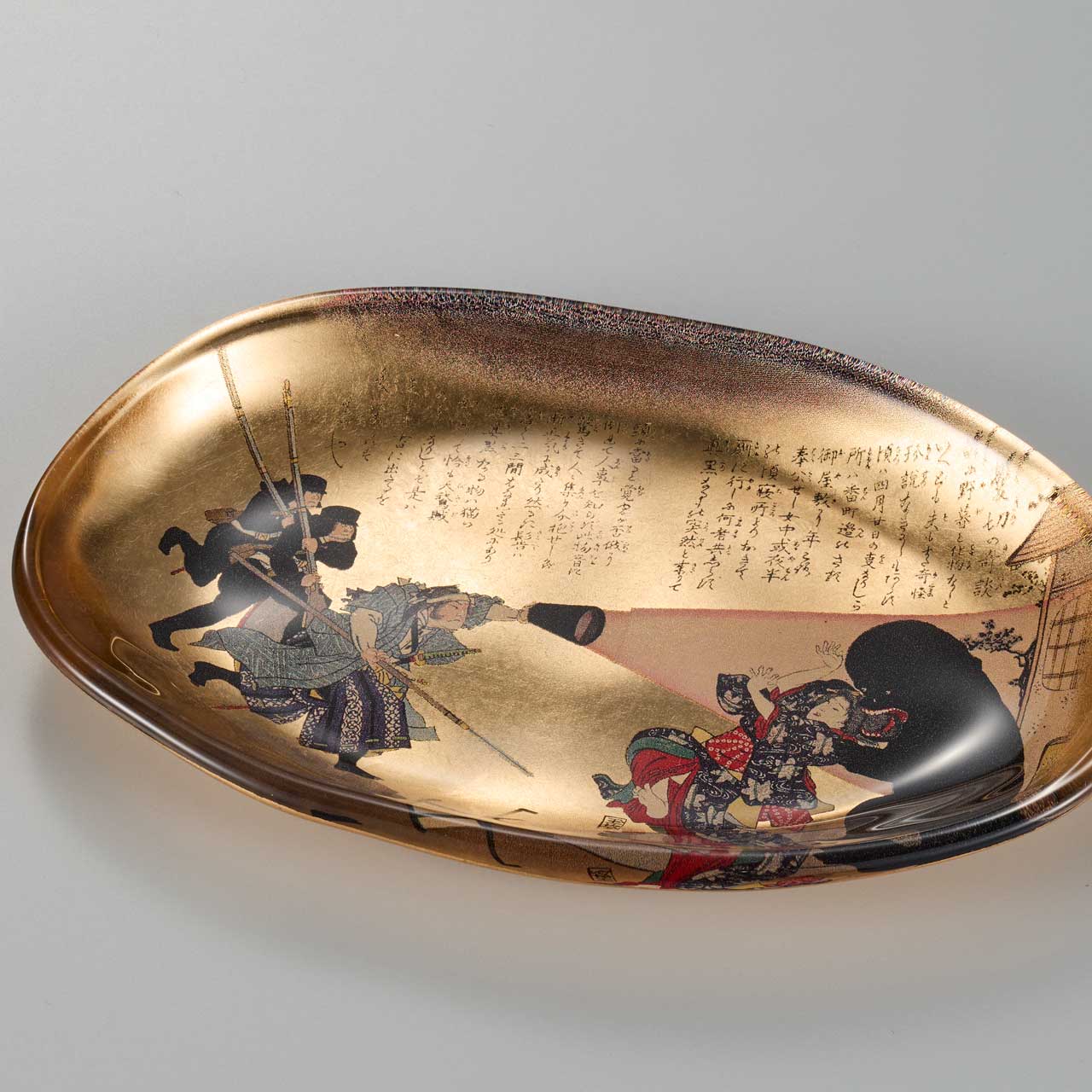 箔一 hakuichi 金箔 金沢箔 金沢 工芸品 ユーモラスな浮世絵のガラス