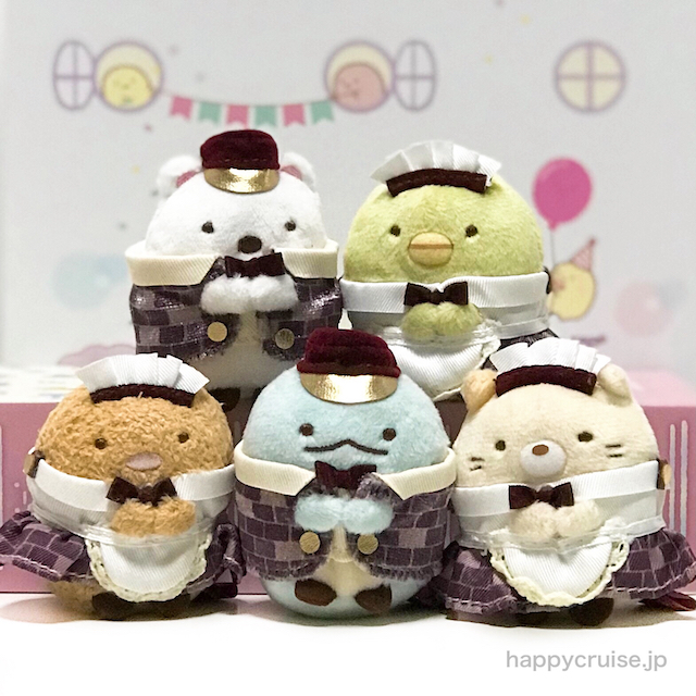 すみっコぐらし 東京駅店3周年 パンダ観光バス てのりぬいぐるみセット