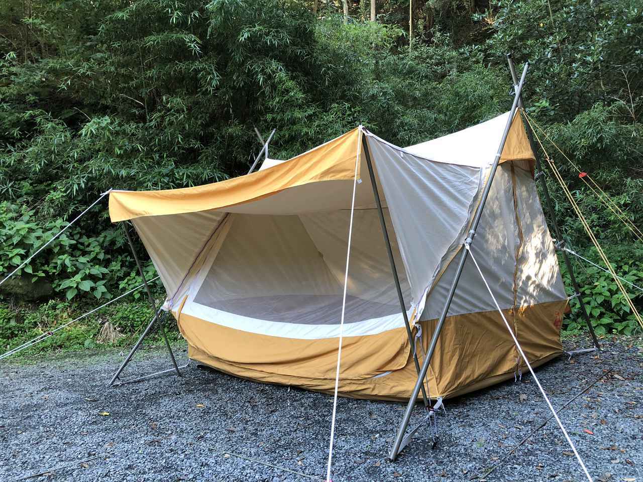 チャムス】「エーフレームテントT/C 4」レビュー おしゃれでかわいい