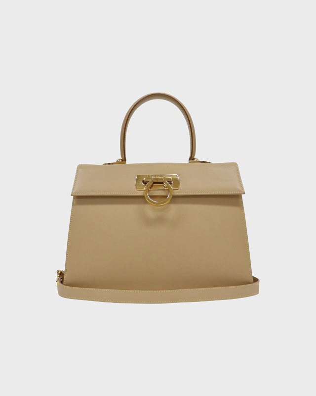 Ferragamo ガンチーニ金具レザー2Wayバッグ | Hedy