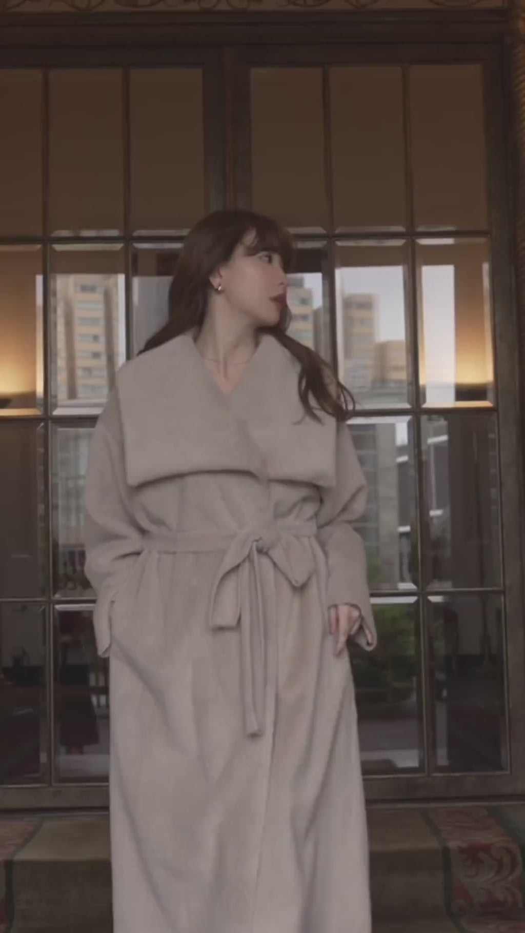 beige / latte】Grace Wrap Coat