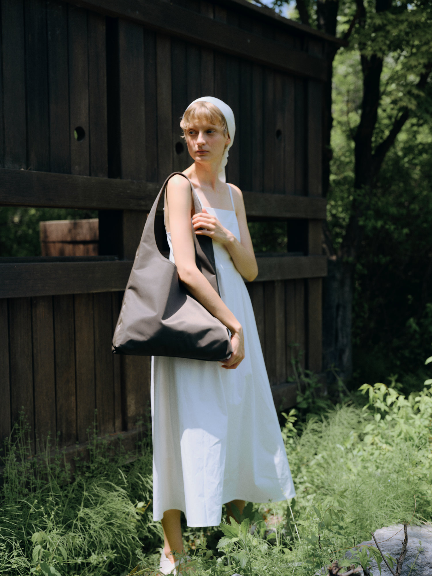 ROH SEOUL STORE - Annie hobo bag Nylon Khaki - ROH SEOUL