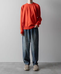 ssstein / シュタイン】WOOL SILK KNIT CREW NECK LS - ORANGE | 公式