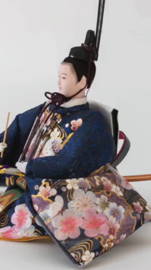 雛人形人気ランキングNo.1 男雛 紺色 ネイビー【かなえ雛】ひな祭りの
