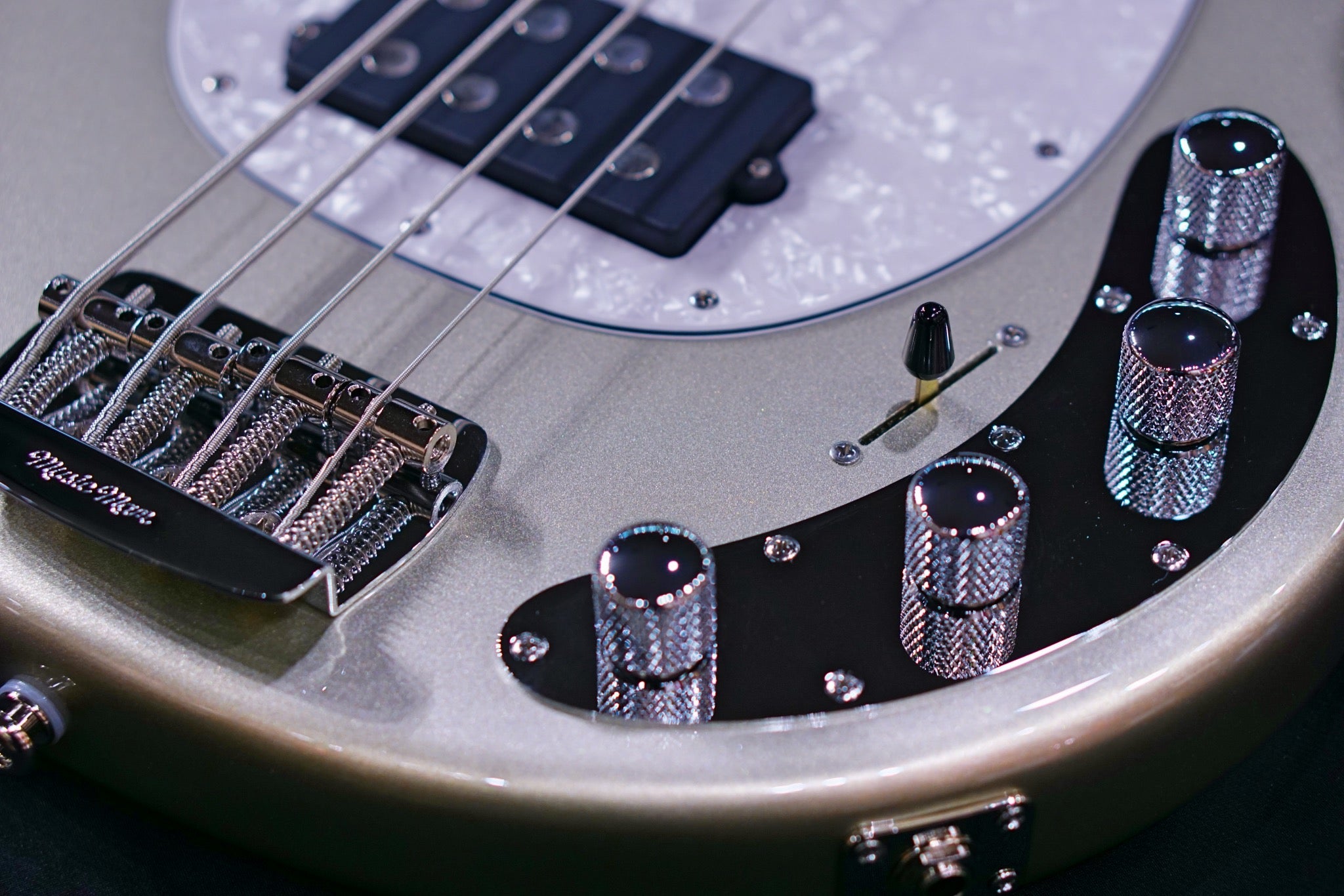 Ernie Ball Music Man StingRay Special 4 HH Bass Guitar - Ghostwood F90