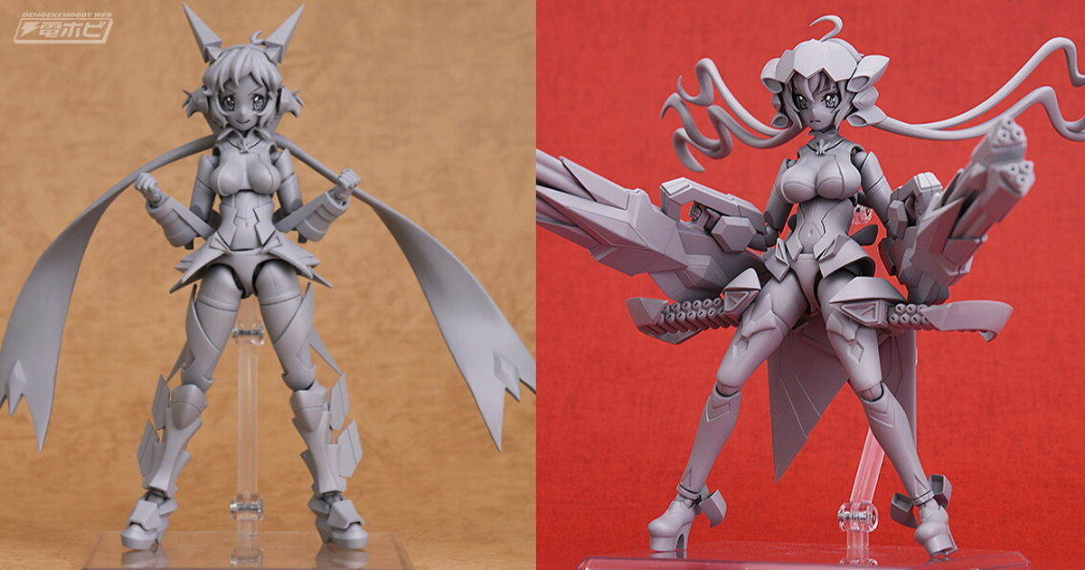 シンフォギア』立花響と雪音クリスがアクションフィギュア×プラモデル