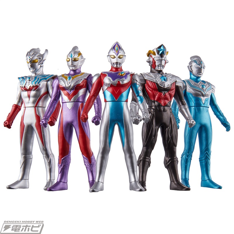 マント付きのウルトラマンゼロなど豪華ソフビ5体セット3種が「ウルトラ
