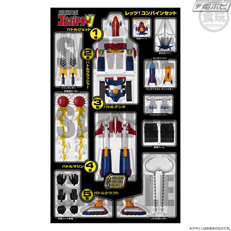 食玩プラモデル「SMP」シリーズより、「超電磁ロボ コン・バトラーV