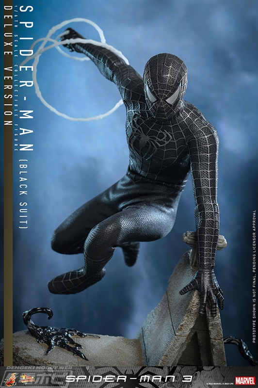 スパイダーマン3』ブラックスーツのスパイダーマンをホットトイズが1/6
