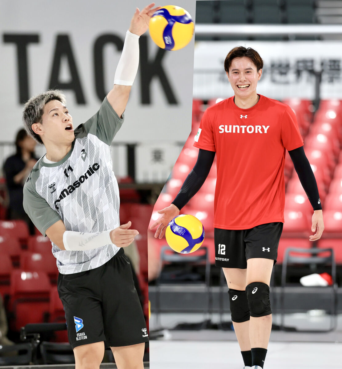 バレーボールSVリーグ今夜開幕 サントリー高橋藍×大阪ブルテオン西田