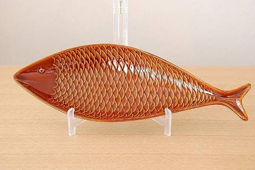 GUSTAVSBERG/グスタフスベリ/Stig Lindberg/お魚プレート（ブラウン