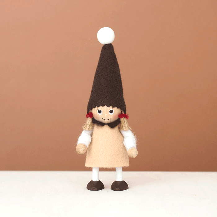 NORDIKA nisse ノルディカ ニッセ クリスマス 木製人形 ( 女の子