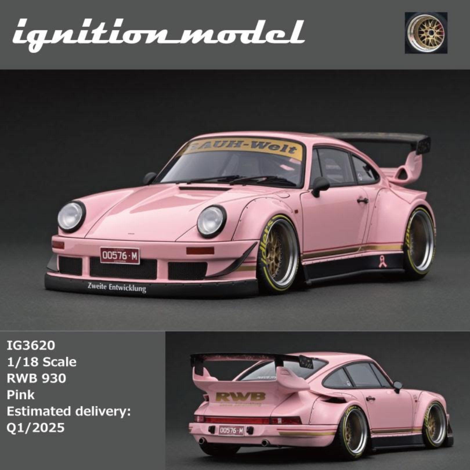Ignition Model 1:18 Porsche RWB 930 Pink IG3620 – Horizon Diecast