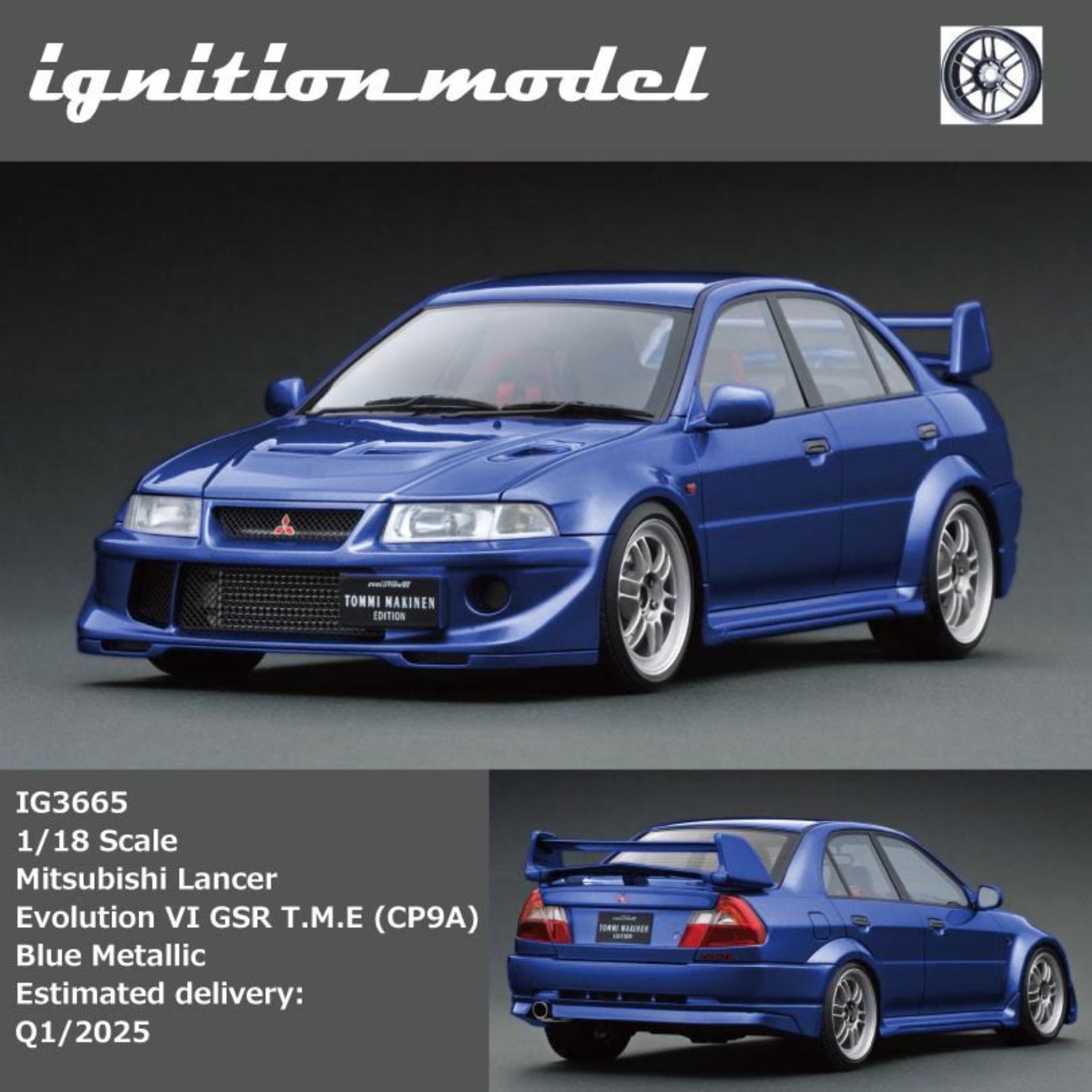 Ignition Model 1:18 Mitsubishi Lancer Evolution VI GSR T.M.E (CP9A