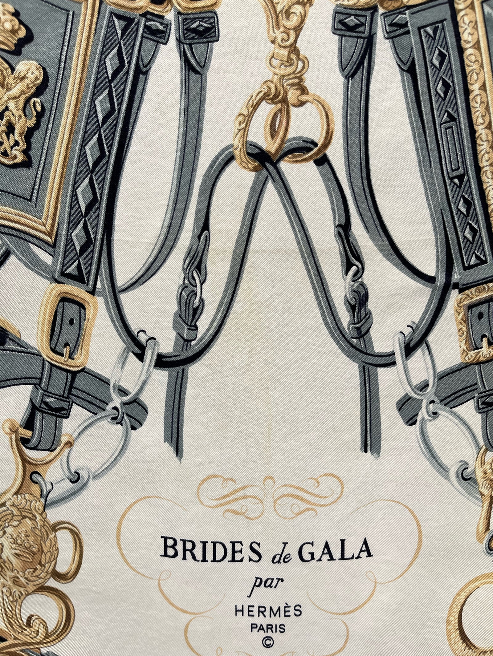 VINTAGE HERMES｜スカーフ BRIDES DE GALA カレ90 – H+HELIOTROPE