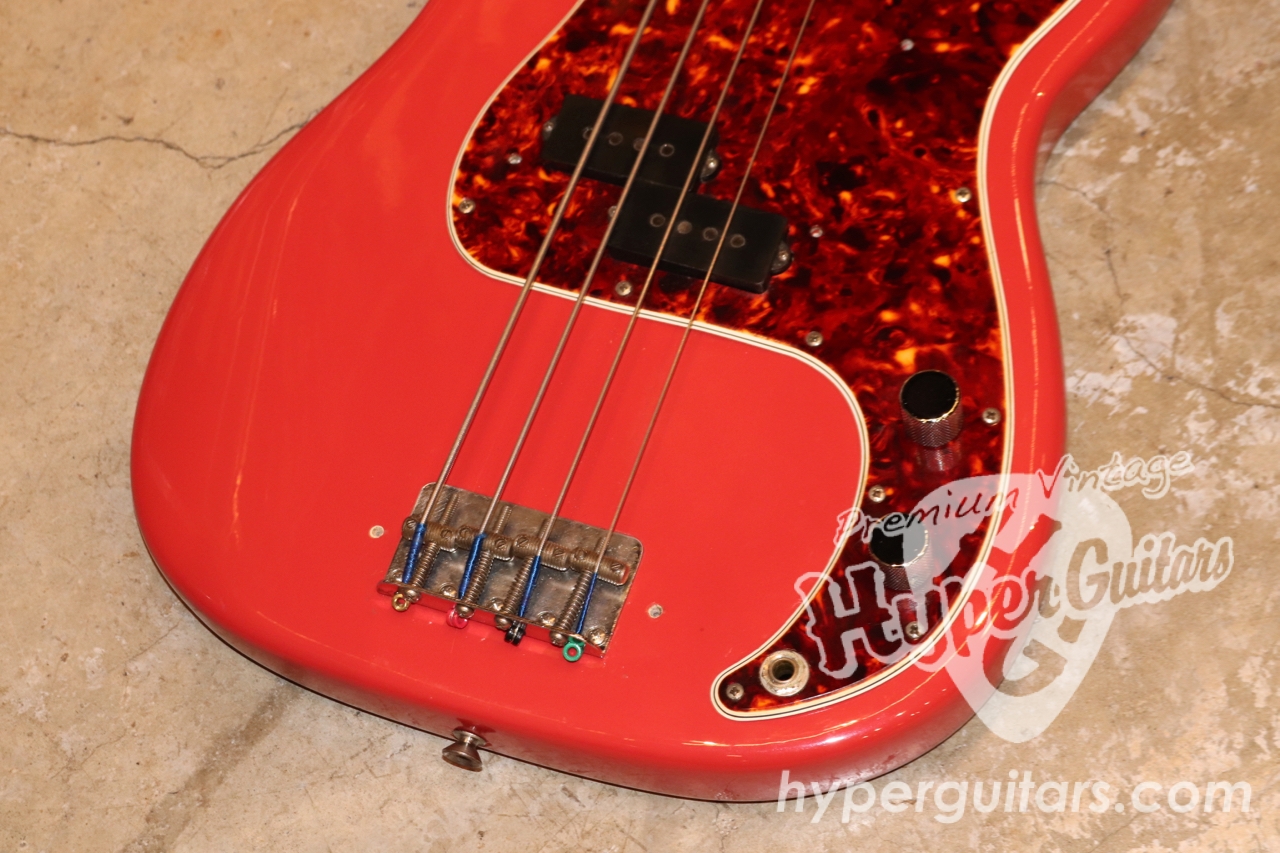 Fender '65 Precision Bass - リフィニッシュ フィエスタレッド