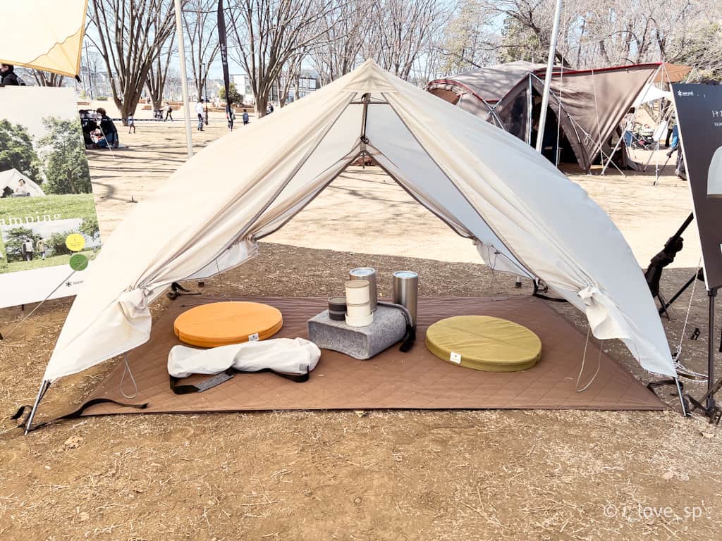 snow peak最新テント【トヤ2】は簡単設営できるのでデイキャンプ