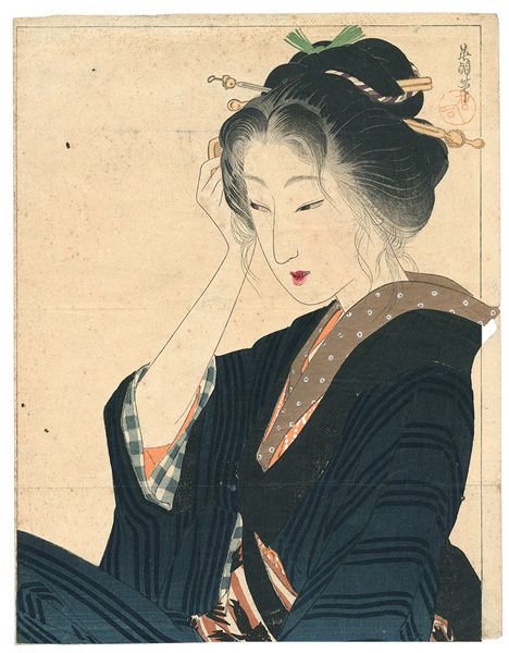 鰭崎英朋「木版口絵」 | 山田書店美術部オンラインストア