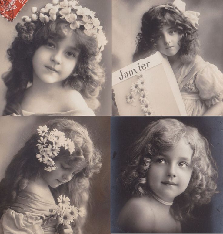 アンティーク ポストカード 白い花と美しい少女 【公式通販】